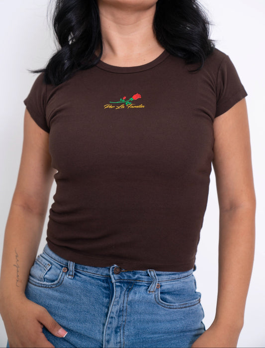 Brown baby tee